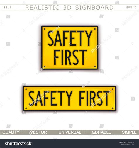 Image result for Safety First Warning Sign