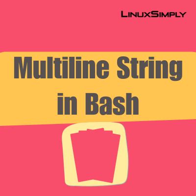 Afbeeldingsresultaten voor Multi-Line String Bash Sript