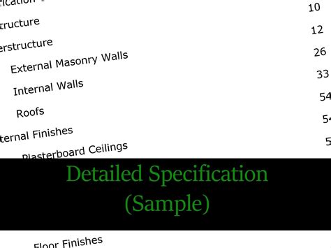 Image result for Building Specifications Sample