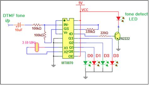 Image result for DTMF Decoder Schematic