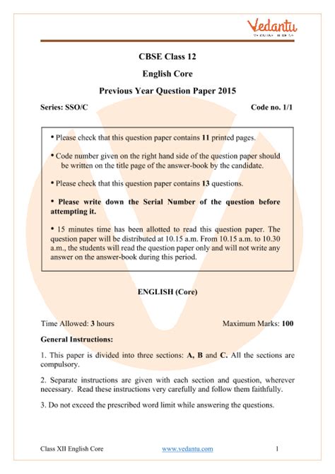 Image result for Sample Paper Class 12 English