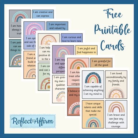 Image result for Affirmation Cards Printable PDF