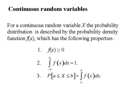 Image result for Continuous Random Variable Probability Density Function