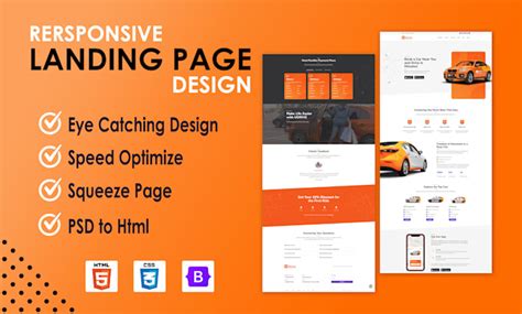HTML Landing Page Design に対する画像結果