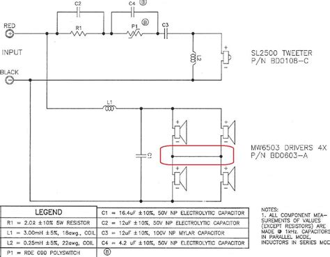 DBX Crossover Circuit Diagram に対する画像結果