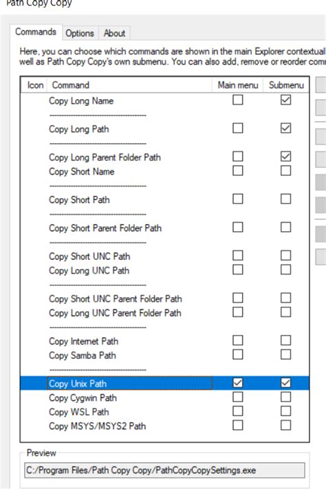 Image result for Copy Path Settings