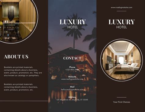 Examples Of Hotel Brochures at Eliza Case blog