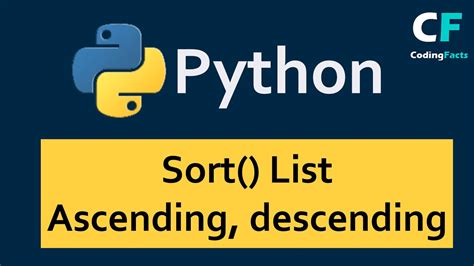 Sort a List into Ascending Order Python に対する画像結果