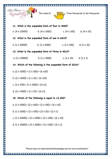 Image result for Expanded Form Worksheet Grade 3