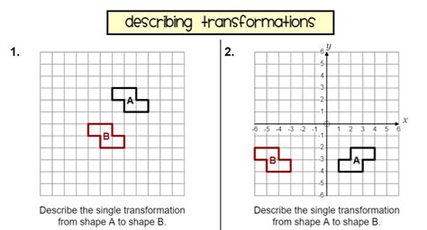 Image result for Describe Transformations Worksheet