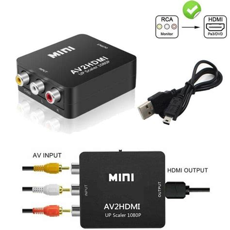 Image result for Av Input to HDMI