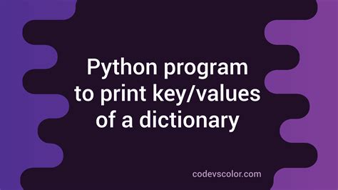 Image result for How to Print Dictionary in Python