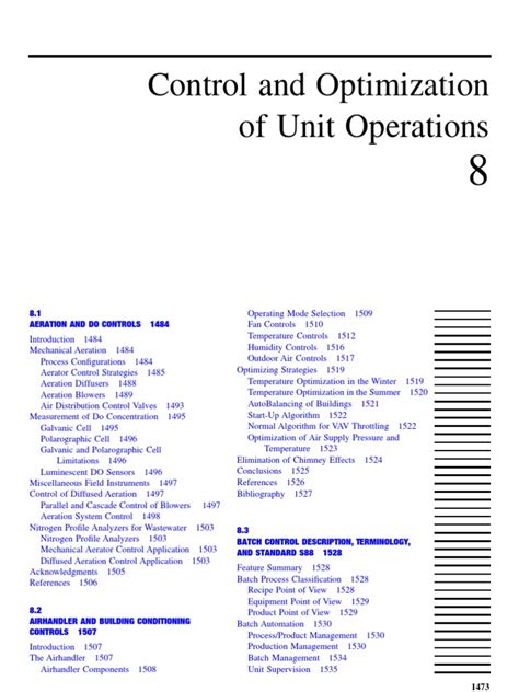 Image result for Control and Optimization of Unit Operations