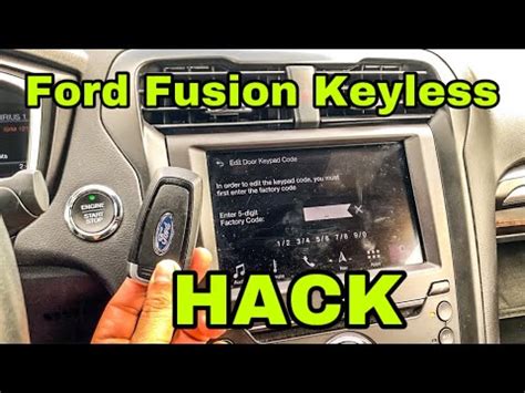 How to Retrieve the Keyless Entry Code 2010 Ford Fusion に対する画像結果