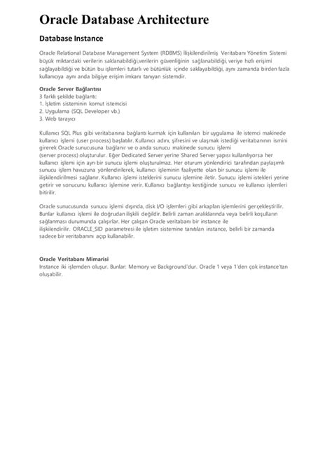 Image result for Oracle Database Architecture PDF