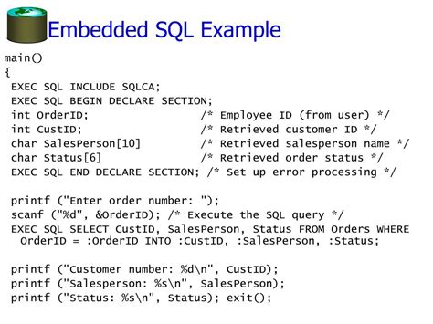 Embedded SQL with Example に対する画像結果