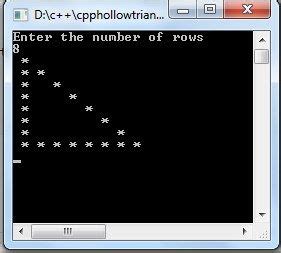 Image result for How to Print Middle Triangle Using While Loop