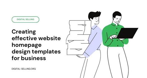 Creating effective website homepage design templates for business ...