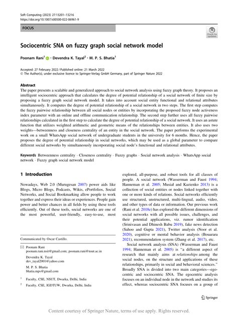 Image result for Photo of Fuzzy Graph Social Network