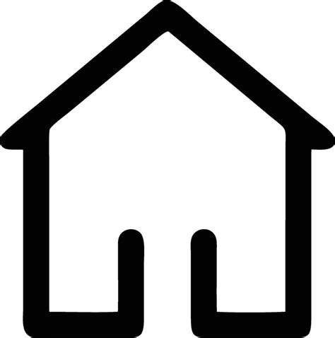 house icon in black and white 49215141 Vector Art at Vecteezy