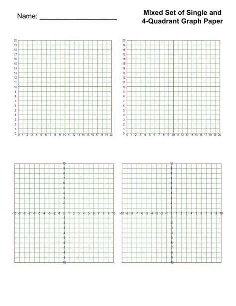 First Quadrant Graph Paper Printable に対する画像結果