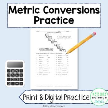 Practice Metric Conversions Answer Key に対する画像結果