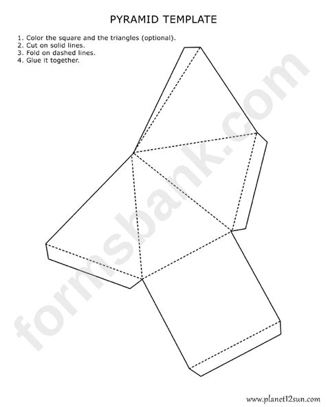 Afbeeldingsresultaten voor Triangular Pyramid Cut Out