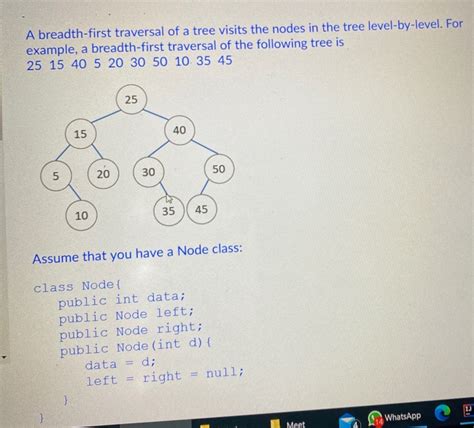 Image result for Breadth-First Traversal Tree Examples