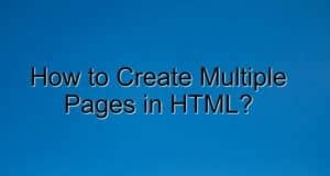 How to Add Multiple Pages in HTML に対する画像結果