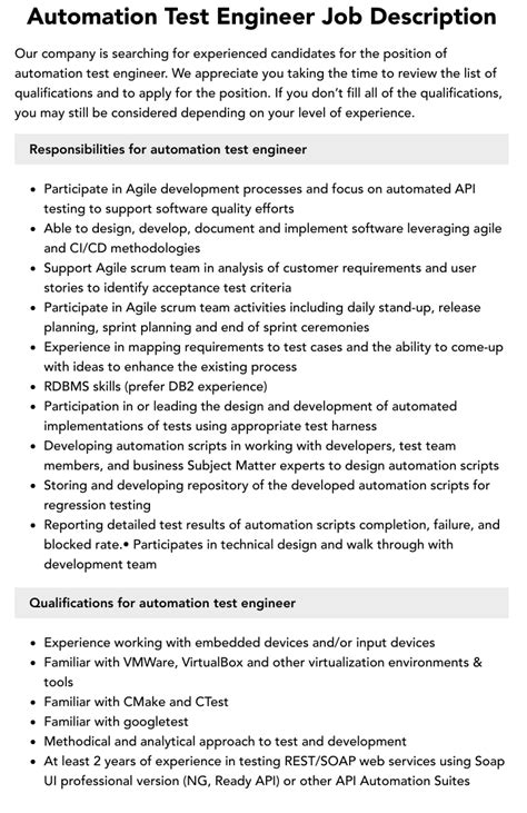 Image result for Automation Test Engineer Responsibilities