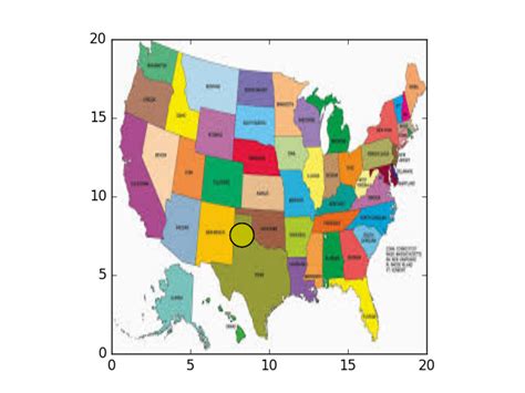 Python-Matplotlib Filled USA Map に対する画像結果