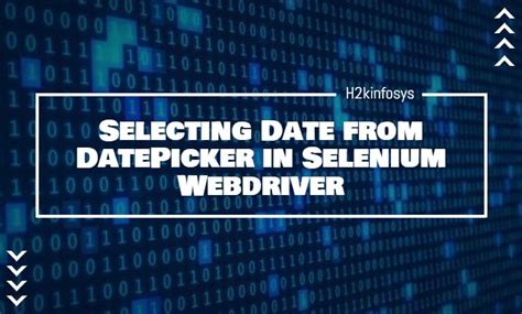 Date Pickers in Selenium Java に対する画像結果