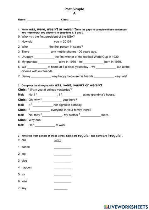 Image result for Past Simple Test Printable