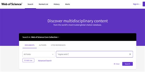 Image result for Web of Science User-Experience