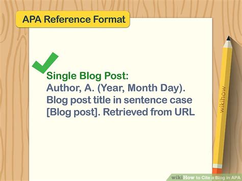Image result for APA Format Blog Reference