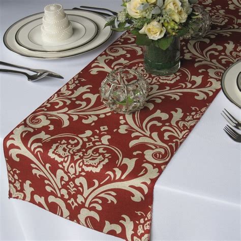 Toradh íomhá ar Table Runner Burgundy
