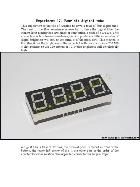 Image result for 4 Digital Tube Connection