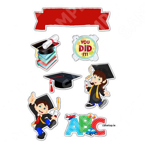 Graduation Cake Topper Printable に対する画像結果