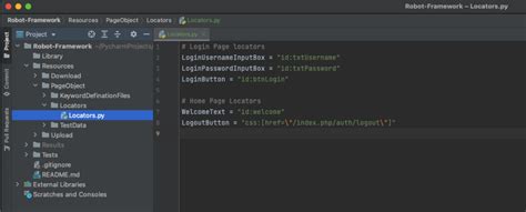PageObject Seperate Locators File Folder Structure に対する画像結果