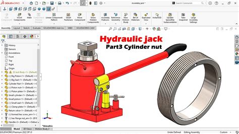 Toradh íomhá ar SolidWorks How to Add Thread to Cylinder