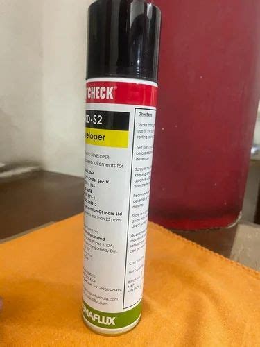 Toradh íomhá ar Non-Destructive Developer Spray