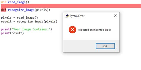 False Statement Block Python に対する画像結果