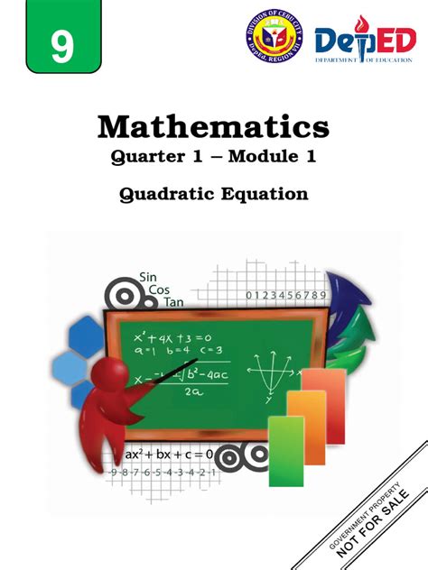 Mathematics 9 Quarter 1 Module に対する画像結果
