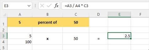 Image result for Percentage in a Single Line Formula in Excel