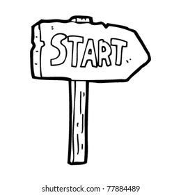 Image result for Start Sign Cartoon