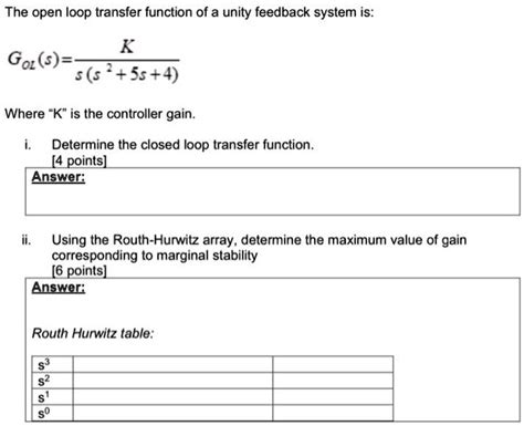 Toradh íomhá ar Unity Feedback Transfer Function Controller Form