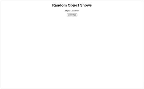 Random Object Show Generator Perchance に対する画像結果