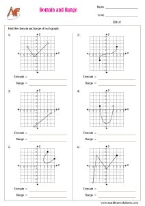 Image result for Domain and Range Worksheet Answer Key