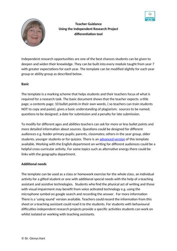 Image result for Independent Research Project Examples Free