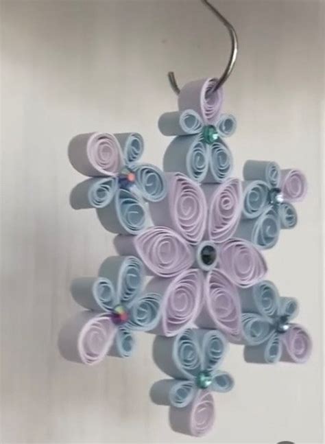 Quilling, Snowflake Ornament, Xmas Tree Decoration, Xmas Snowflake ...